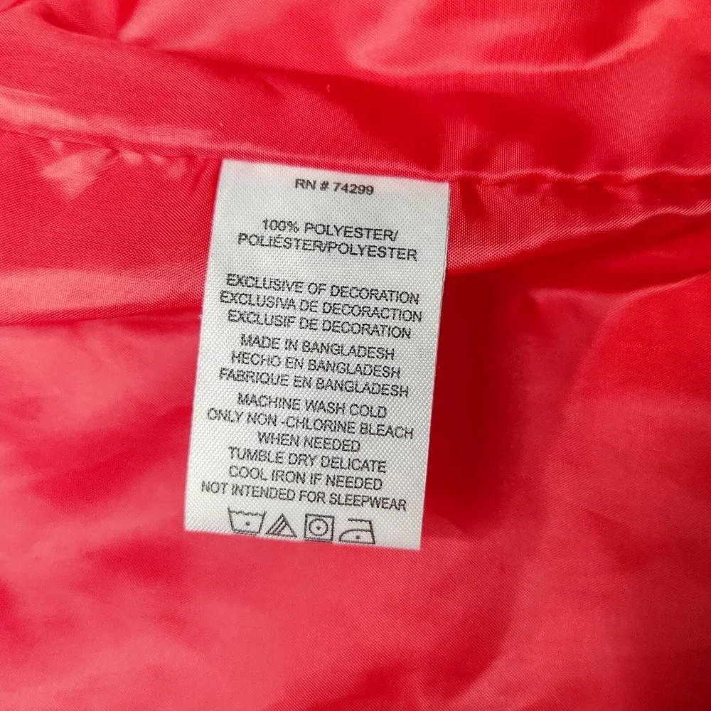 DKNY Baby‎ Toddler 24m Hooded Puffer Vest Red & Blue